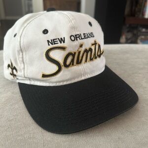 Vintage 90’s New Orleans Saints Hat Snapback Script Sports Specialties Rare Cap